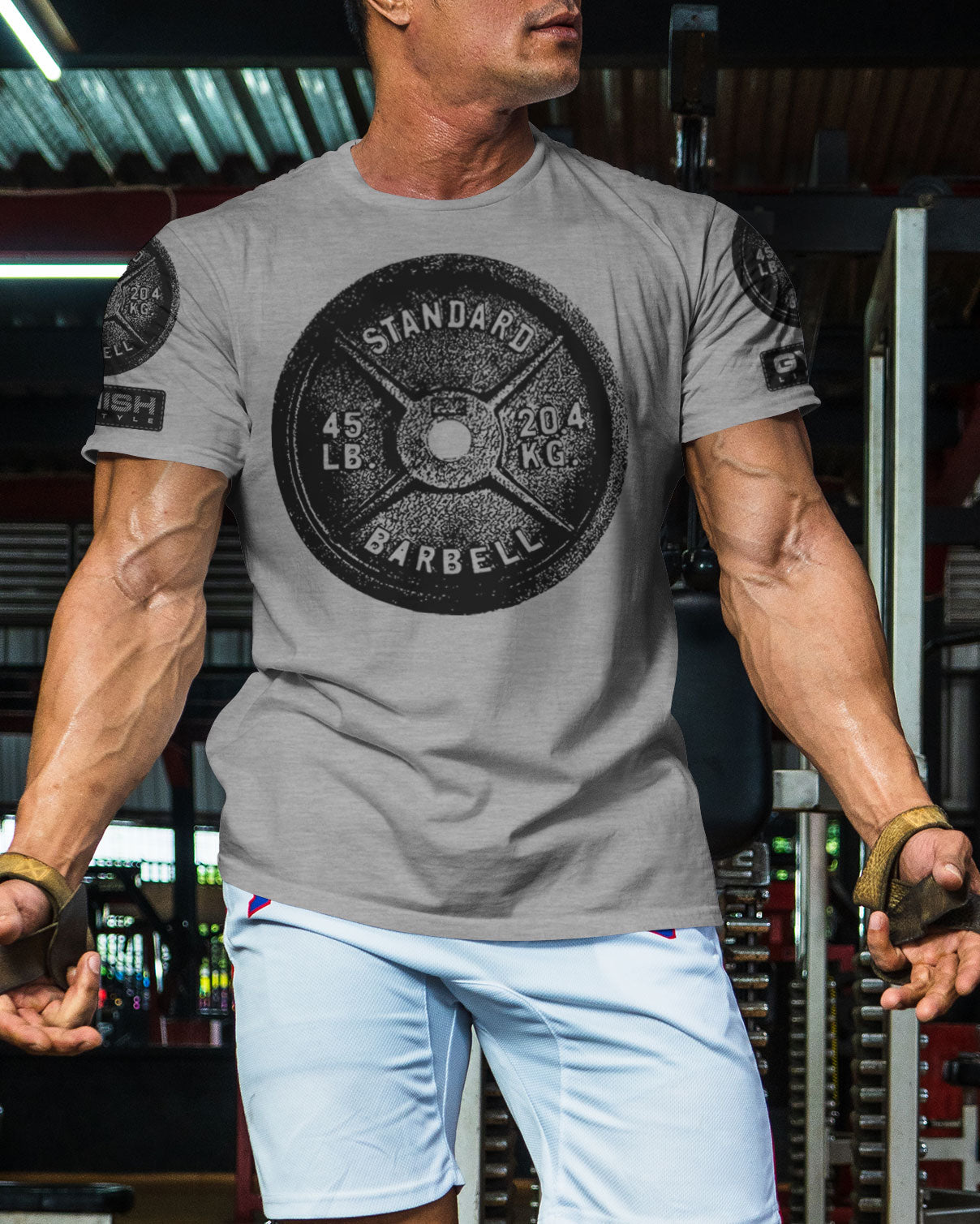 001. SQUAT, BENCH, DEADLIFT Funny Motivational Workout Gym T-Shirt for Men T-Shirt GYMISH LIFESTYLE
