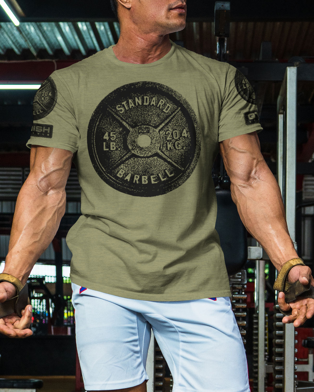 001. SQUAT, BENCH, DEADLIFT Funny Motivational Workout Gym T-Shirt for Men T-Shirt GYMISH LIFESTYLE