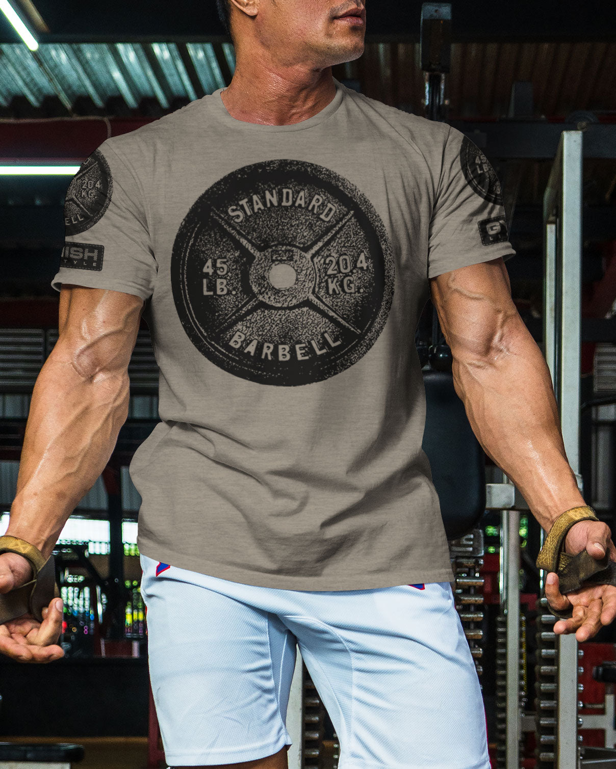 001. SQUAT, BENCH, DEADLIFT Funny Motivational Workout Gym T-Shirt for Men T-Shirt GYMISH LIFESTYLE