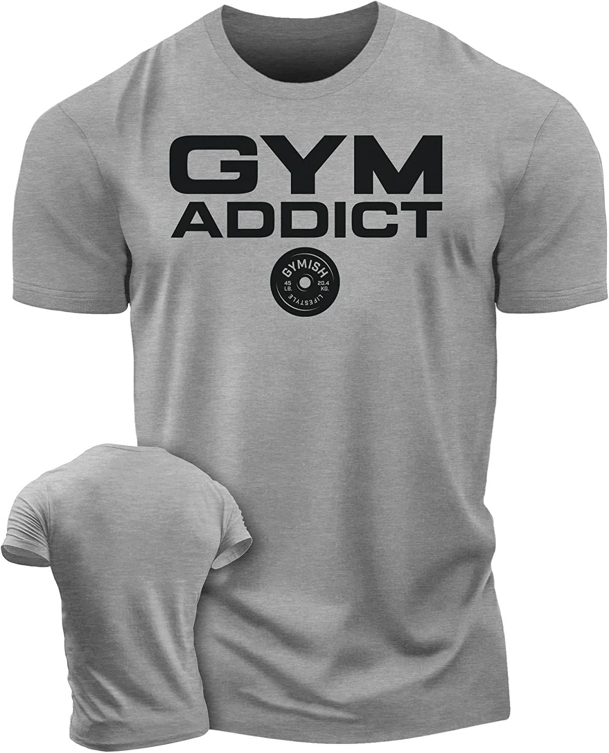 040. GYM-ADDICT Workout T-Shirt - Gymish - - #Gym Shirts# - - #Workout T-Shirts#