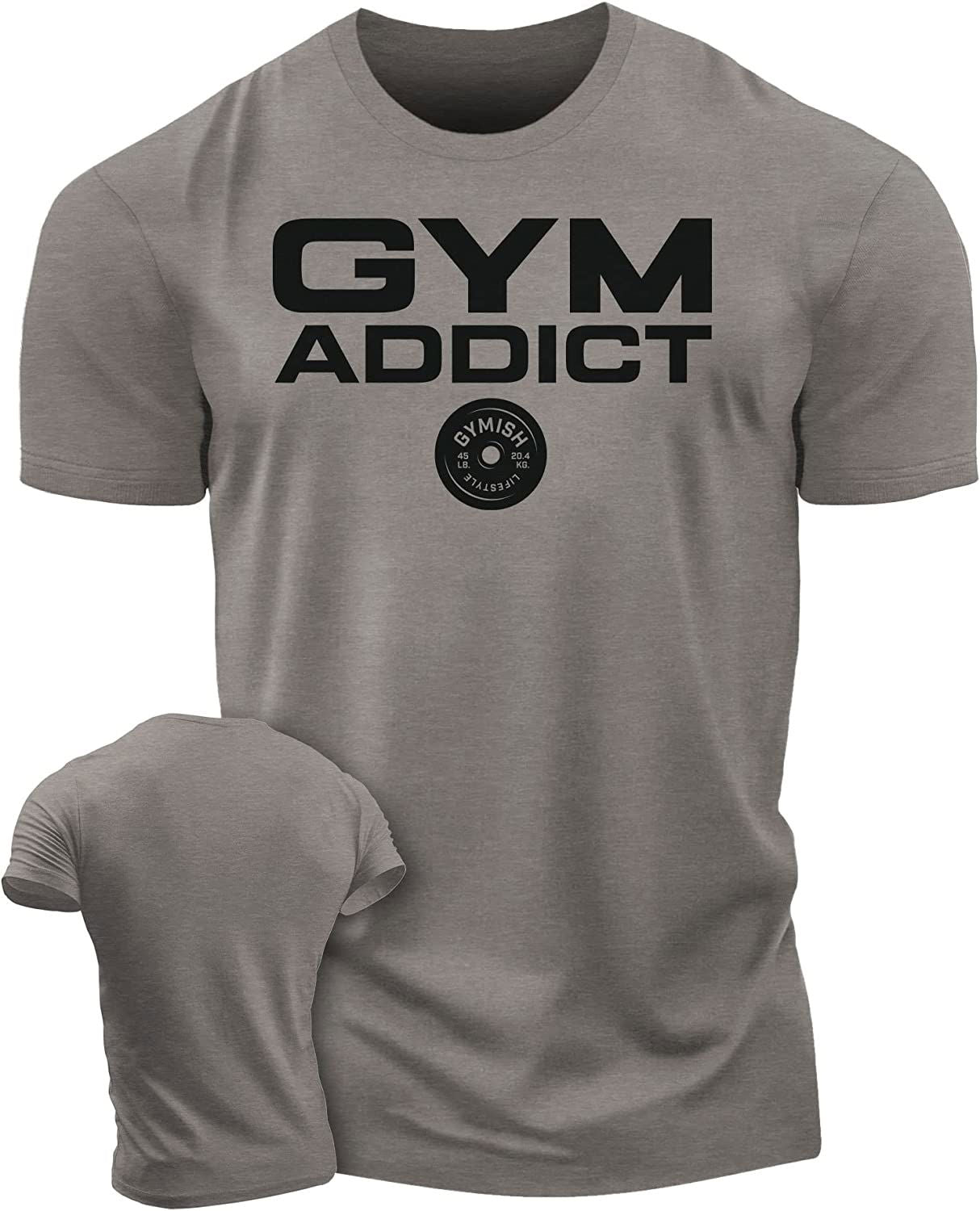 040. GYM-ADDICT Workout T-Shirt - Gymish - - #Gym Shirts# - - #Workout T-Shirts#