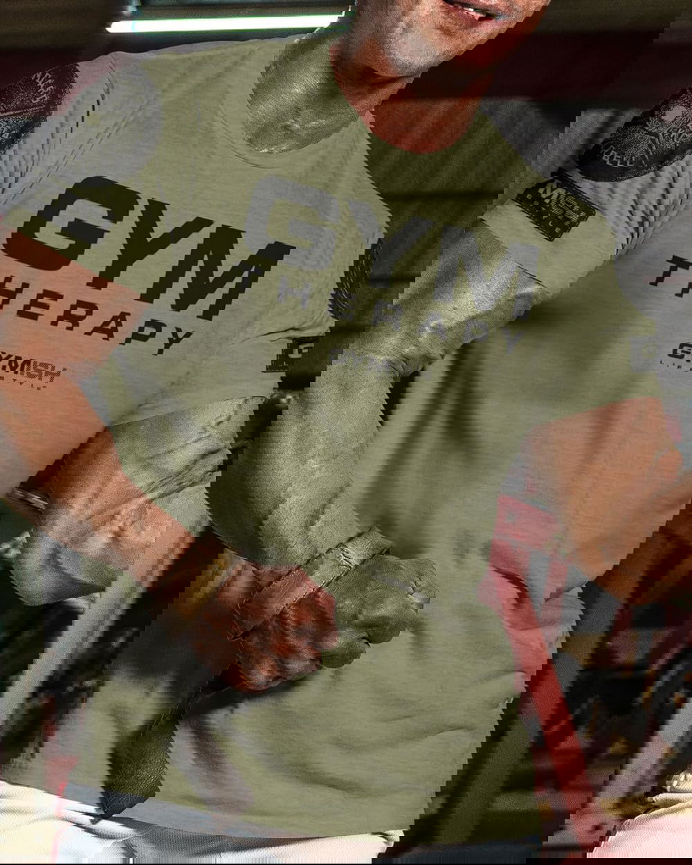 055. Gym Therapy Workout T-Shirt - Gymish - - #Gym Shirts# - - #Workout T-Shirts#