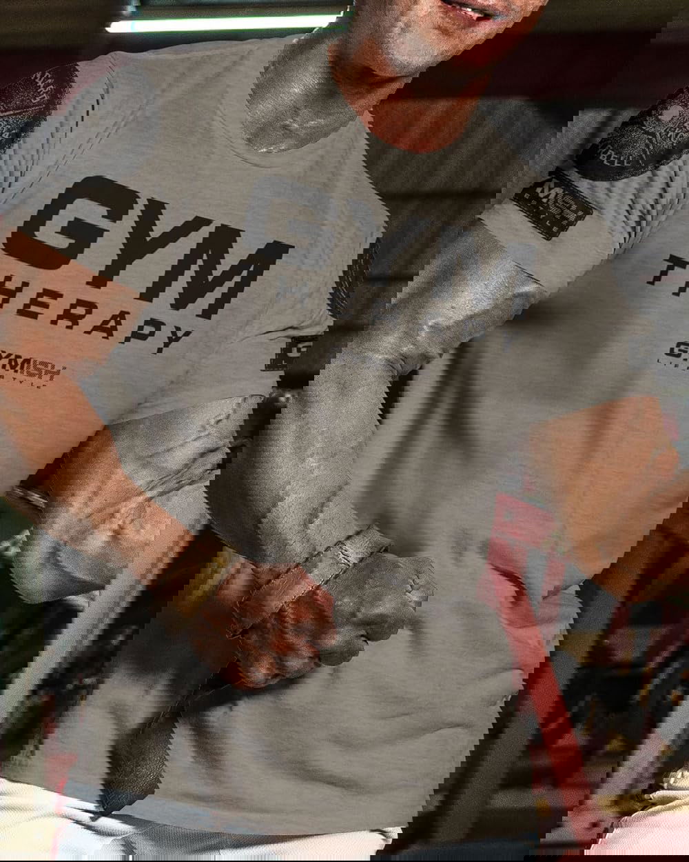 055. Gym Therapy Workout T-Shirt - Gymish - - #Gym Shirts# - - #Workout T-Shirts#