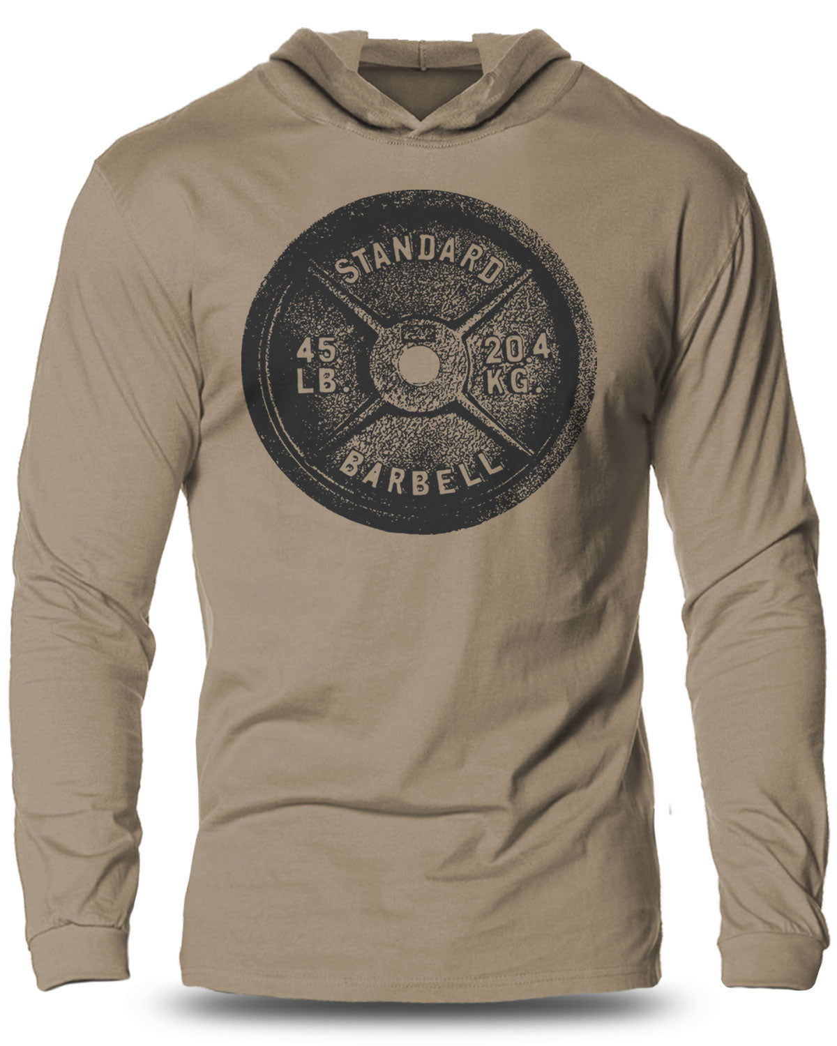 001-Squat Bench Deadlift Lightweight Long Sleeve Hooded T-shirt for Men - Gymish - - #Gym Shirts# - - #Workout T-Shirts#