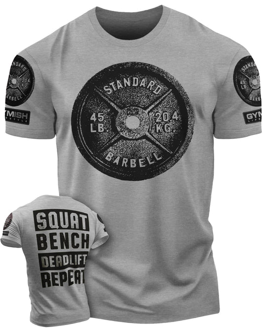 001. SQUAT, BENCH, DEADLIFT Gym T-Shirt - Gymish - - #Gym Shirts# - - #Workout T-Shirts#