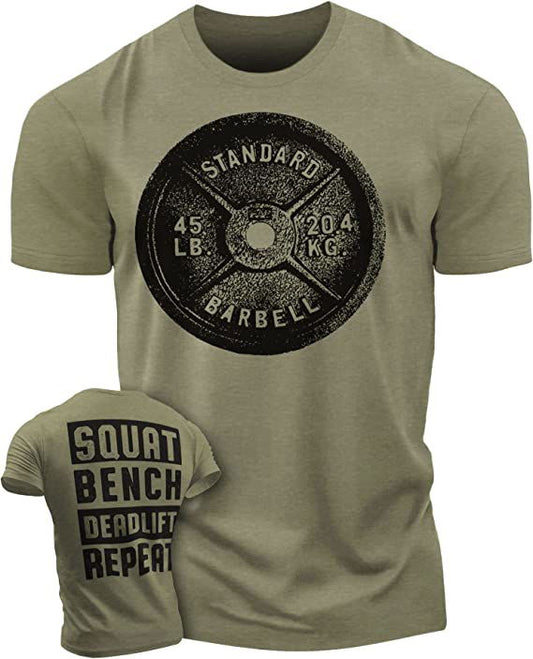 001. SQUAT, BENCH, DEADLIFT Gym T-Shirt - Gymish - - #Gym Shirts# - - #Workout T-Shirts#