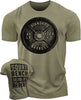 001. SQUAT, BENCH, DEADLIFT Funny Motivational Workout Gym T-Shirt for Men