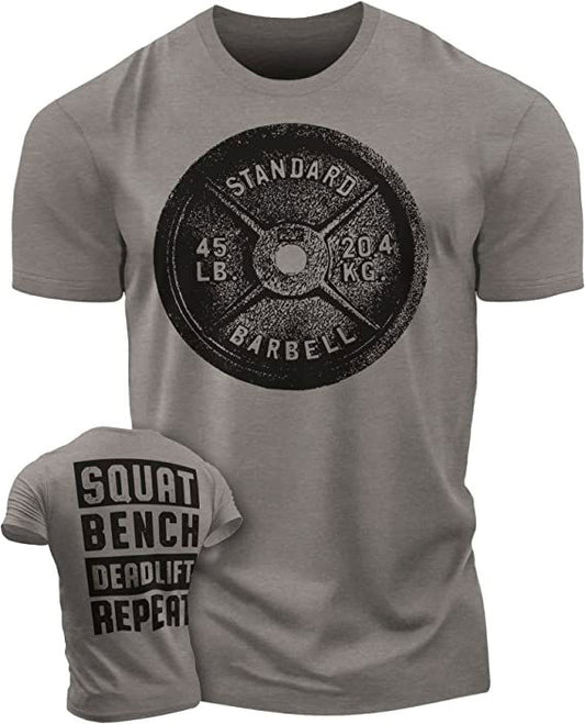 001. SQUAT, BENCH, DEADLIFT Gym T-Shirt - Gymish - - #Gym Shirts# - - #Workout T-Shirts#