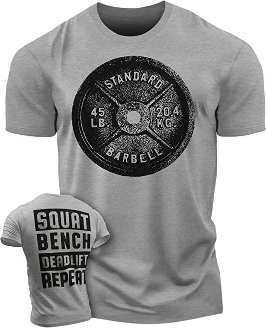 001. SQUAT, BENCH, DEADLIFT Gym T-Shirt - Gymish - - #Gym Shirts# - - #Workout T-Shirts#