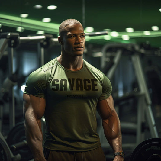 003. Savage Workout T-Shirt - Gymish - - #Gym Shirts# - - #Workout T-Shirts#