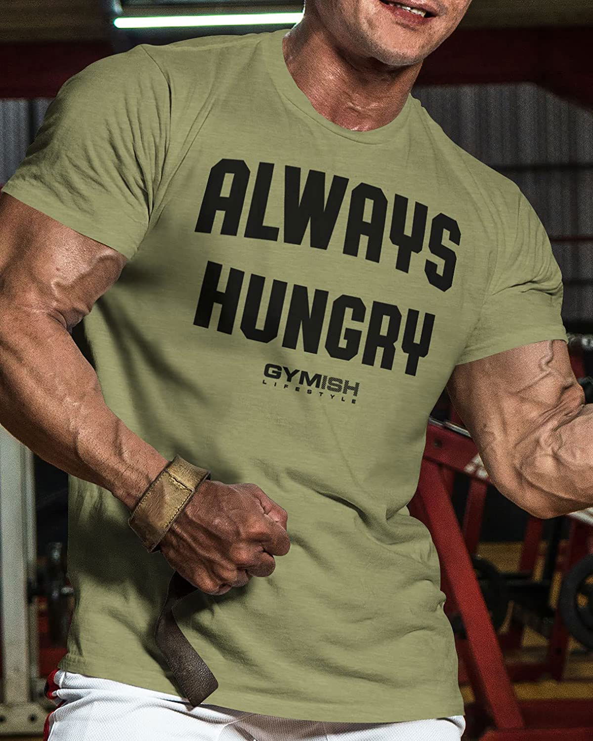 004. Always Hungry Gym T-Shirt - Gymish - - #Gym Shirts# - - #Workout T-Shirts#