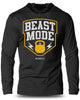 007. Beast Mode Lightweight Long Sleeve Hooded T-shirt for Men