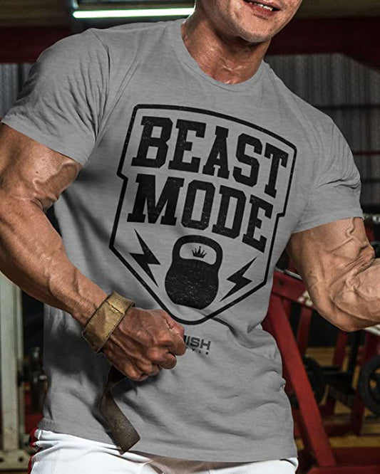 007. Beast Mode Workout T-Shirt - Gymish - - #Gym Shirts# - - #Workout T-Shirts#