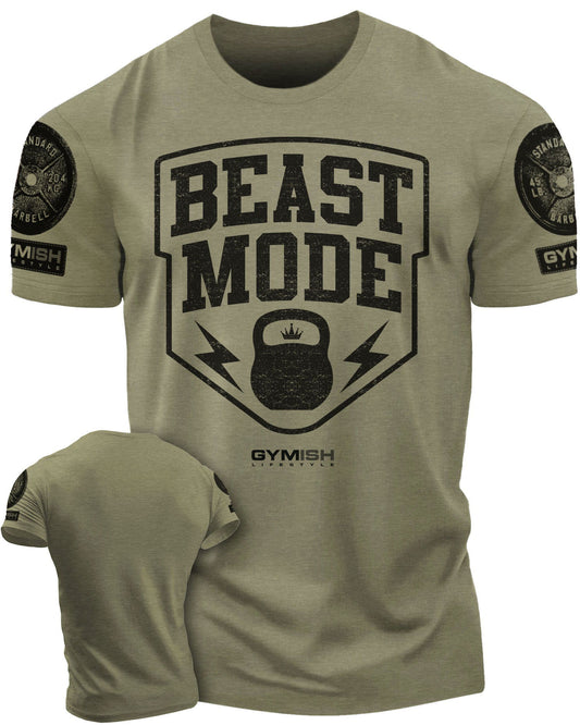 007. Beast Mode Workout T-Shirt - Gymish - - #Gym Shirts# - - #Workout T-Shirts#