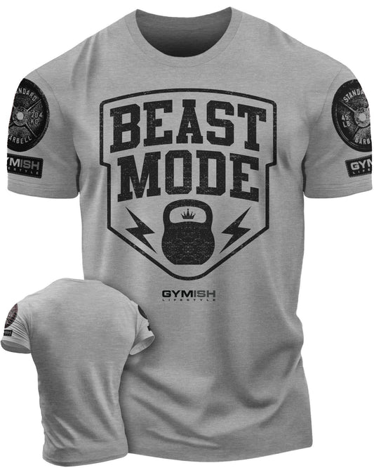 007. Beast Mode Workout T-Shirt - Gymish - - #Gym Shirts# - - #Workout T-Shirts#
