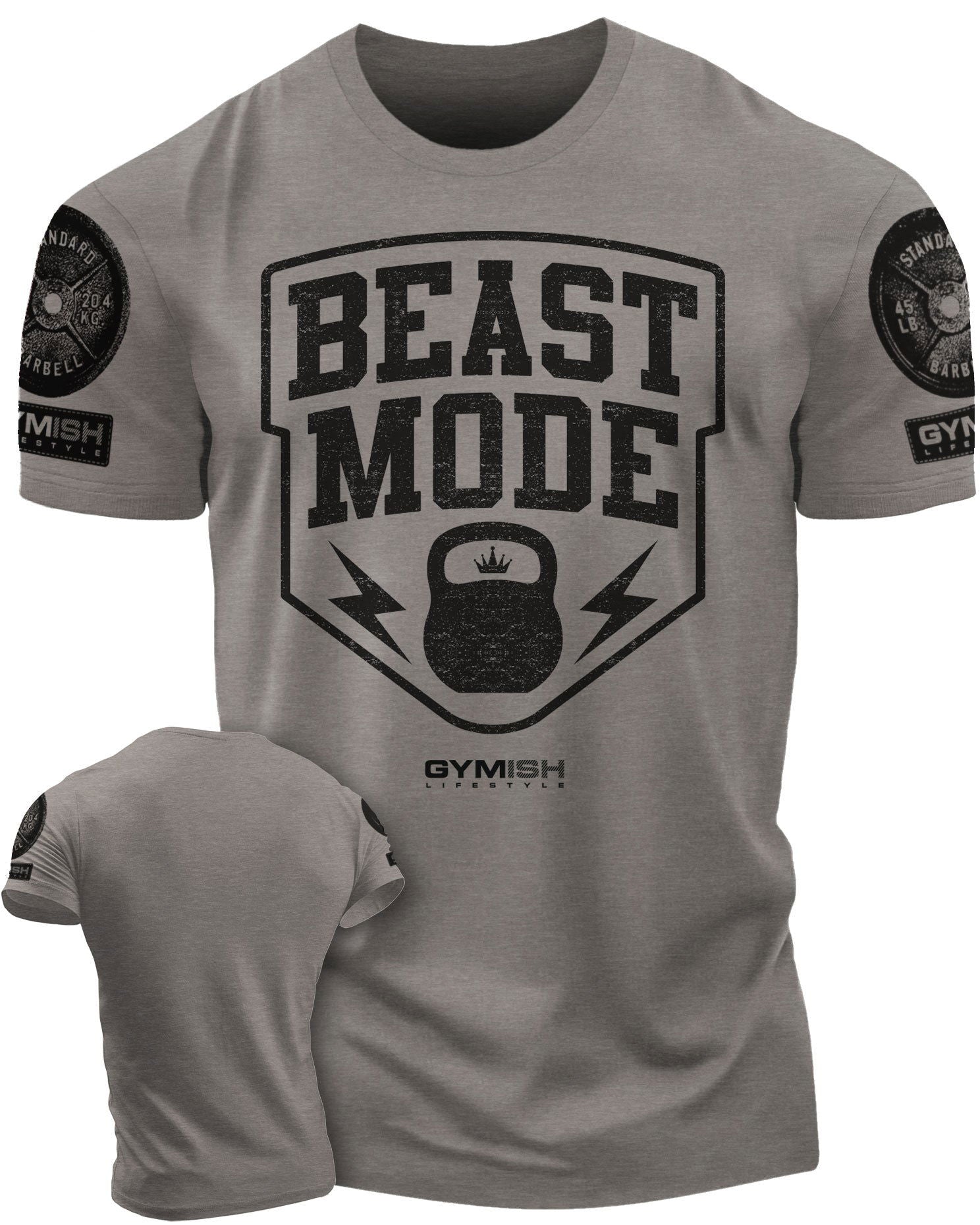 007. Beast Mode Funny Motivational Workout Gym T-Shirt for Men