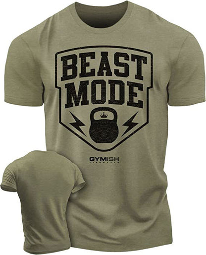 007. Beast Mode Workout T-Shirt - Gymish - - #Gym Shirts# - - #Workout T-Shirts#