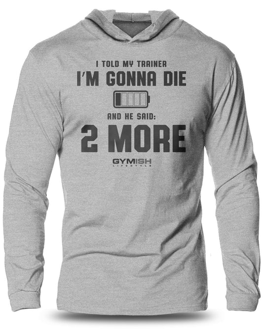 009-2 More Lightweight Long Sleeve Hooded T-shirt for Men - Gymish - - #Gym Shirts# - - #Workout T-Shirts#