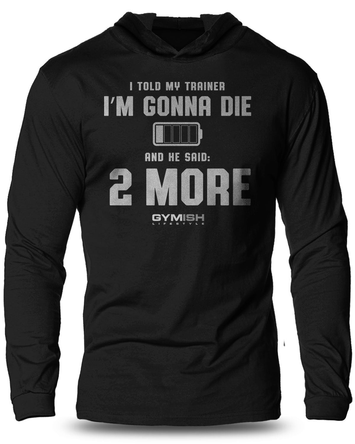 009-2 More Lightweight Long Sleeve Hooded T-shirt for Men - Gymish - - #Gym Shirts# - - #Workout T-Shirts#