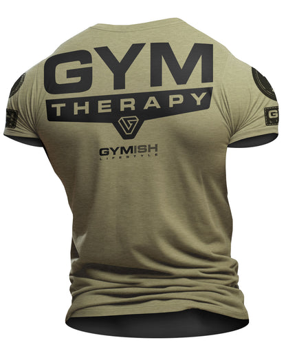 098. Gym Therapy Back Design Workout T-Shirt for Men