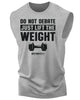 010. Don't Debate Just Lift The Weight Workout Funny Muscle Tank Top for Men