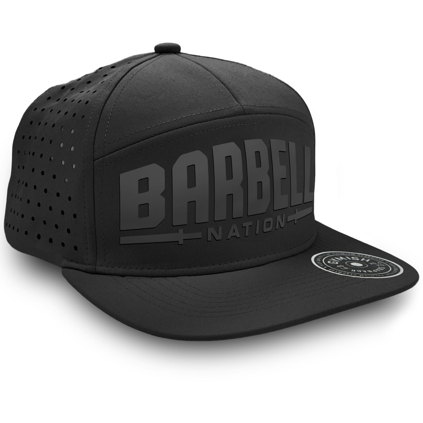 Gymish Barbell Nation Workout Hats for Men GYMISH-HAT-BLACK Hat GYMISH LIFESTYLE