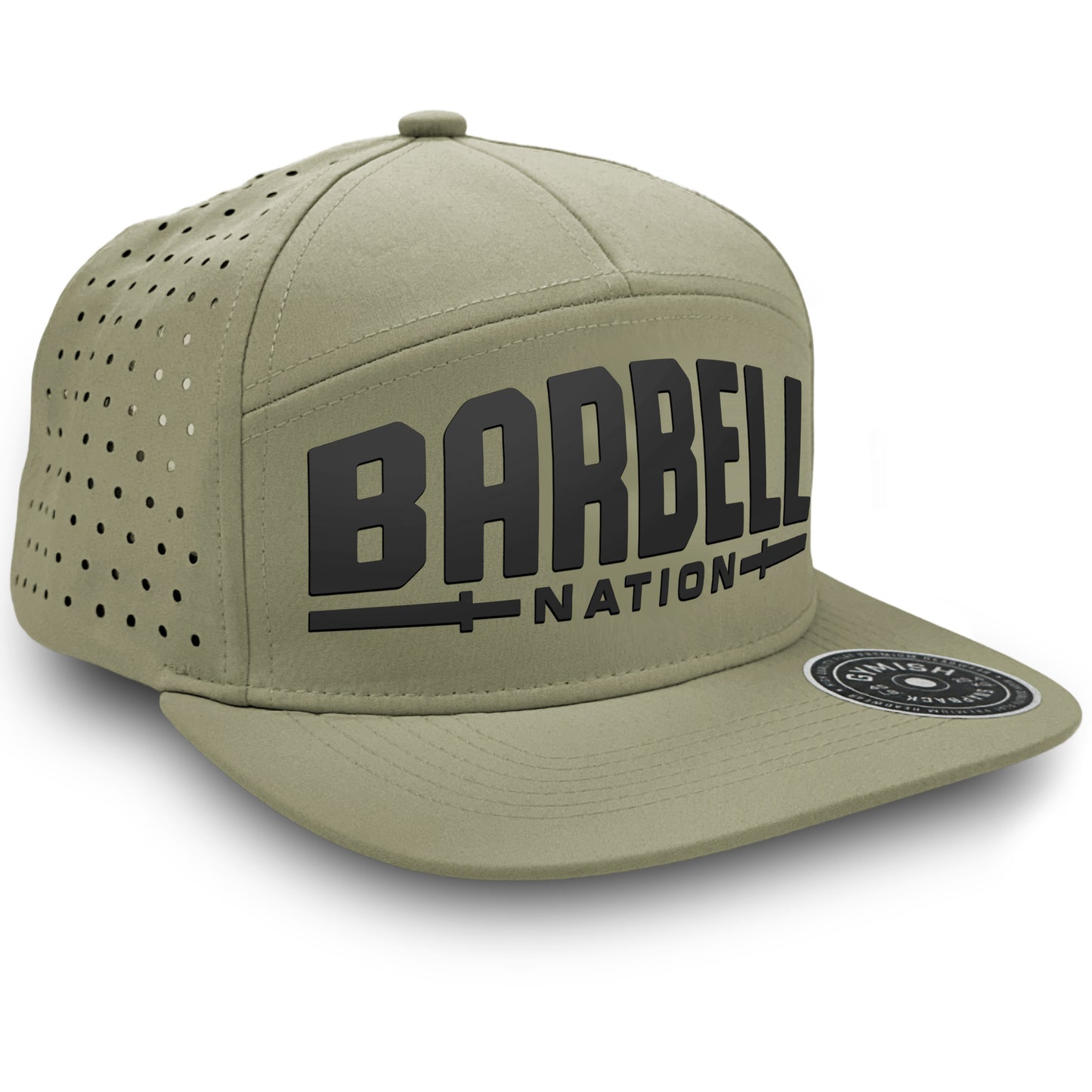 Gymish Barbell Nation Workout Hats for Men GYMISH-HAT-MILITARY Hat GYMISH LIFESTYLE