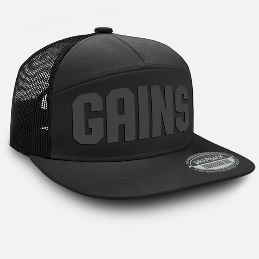 Gymish Gains Workout Hats for Men GYMISH-HAT-MESH BLACK Hat GYMISH LIFESTYLE