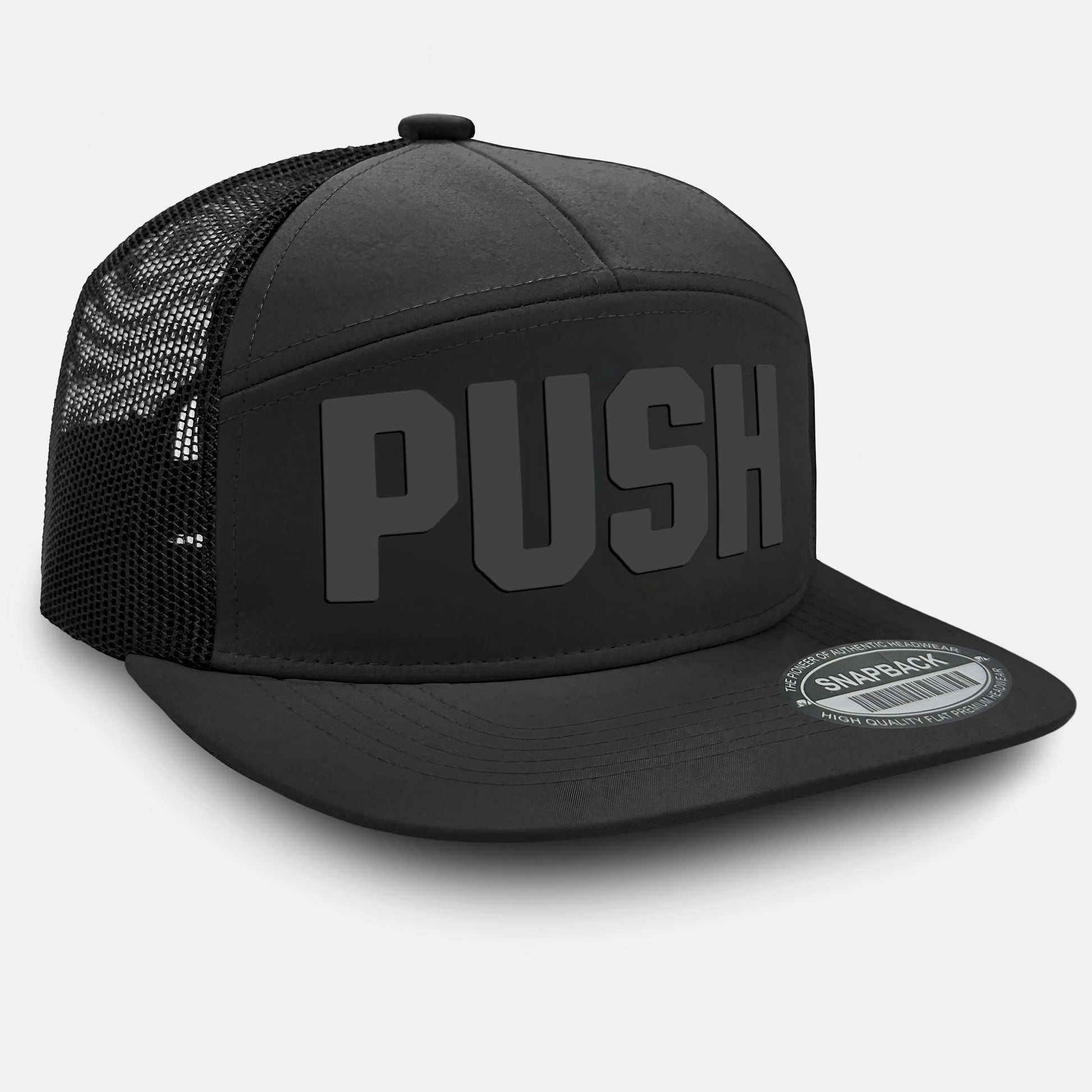 Gymish Push Workout Hats for Men GYMISH-HAT-MESH BLACK Hat GYMISH LIFESTYLE