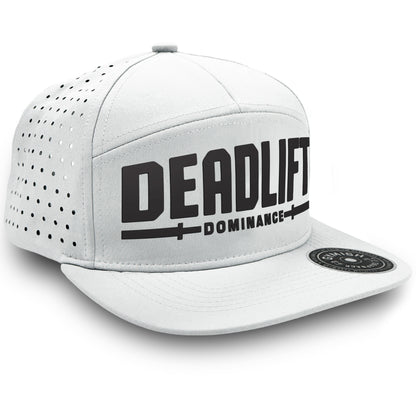 Gymish Deadlift Dominance Workout Hats for Men GYMISH-HAT-WHITE Hat GYMISH LIFESTYLE