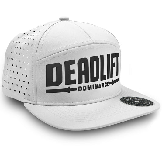Gymish Deadlift Dominance Workout Hats for Men GYMISH-HAT-WHITE Hat GYMISH LIFESTYLE