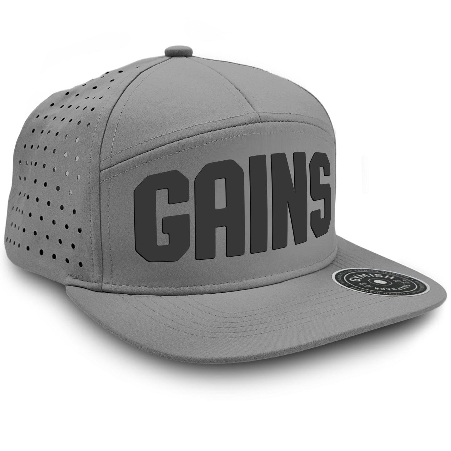 Gymish Gains Workout Hats for Men GYMISH-HAT-GREY Hat GYMISH LIFESTYLE
