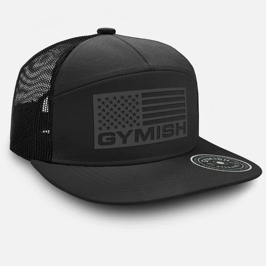 Gymish Flag Workout Hats for Men GYMISH-HAT-MESH BLACK Hat GYMISH LIFESTYLE