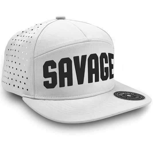 Gymish Savage Workout Gym Hats for Men GYMISH-HAT-WHITE Hat GYMISH LIFESTYLE