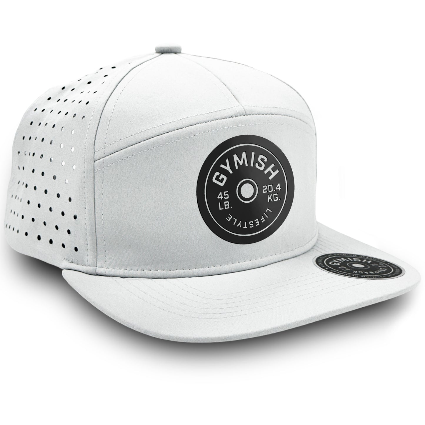 Gymish Weightplate Workout Hats for Men GYMISH-HAT-WHITE Hat GYMISH LIFESTYLE