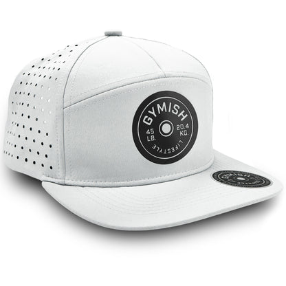 Gymish Weightplate Workout Hats for Men GYMISH-HAT-WHITE Hat GYMISH LIFESTYLE