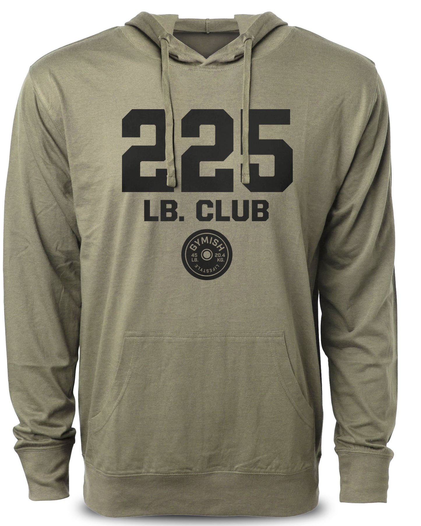 152. 225 Club Funny Workout Gym Hoodie for Men Hoodie Military Hoodie T-Shirt GYMISH LIFESTYLE