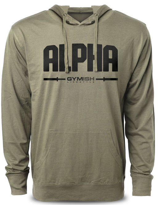 133. Alpha Funny Workout Gym Hoodie for Men Hoodie Military Hoodie T-Shirt GYMISH LIFESTYLE