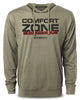 075. Comfort Zone is Dangerous Funny Workout Hoodie for Men