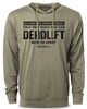 090. Created Equal Deadlift Funny Workout Hoodie for Men