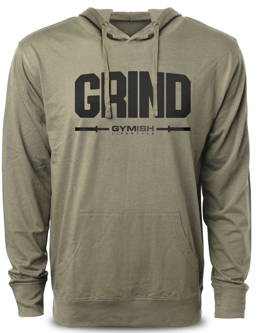 139. Grind Funny Workout Gym Hoodie for Men Hoodie Military Hoodie T-Shirt GYMISH LIFESTYLE