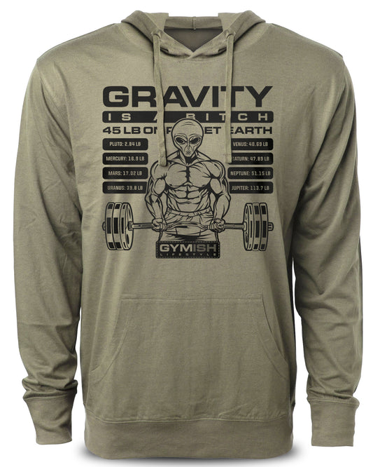 104. Defy Gravity Funny Workout Hoodie For Men Hoodie Military Hoodie T-Shirt GYMISH LIFESTYLE