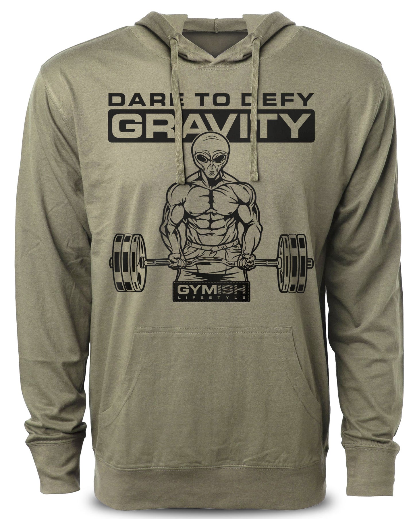 104a. Dare To Defy Gravity Workout Hoodie for Men Hoodie Military Hoodie T-Shirt GYMISH LIFESTYLE