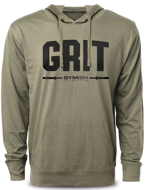 134. Grit Funny Workout Gym Hoodie for Men Hoodie Military Hoodie T-Shirt GYMISH LIFESTYLE
