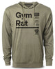 105. Gym Rat Funny Workout Hoodie for Men