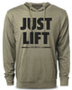 114. Just Lift Funny Workout Hoodie for Men