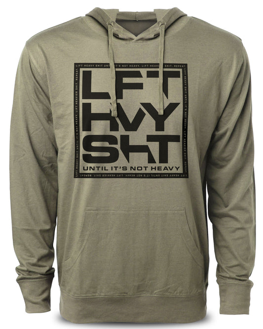 119. Heavy Lift SHT Funny Workout Hoodie for Men Hoodie Military Hoodie T-Shirt GYMISH LIFESTYLE