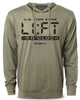 089. Lift O'Clock Funny Workout Hoodie for Men