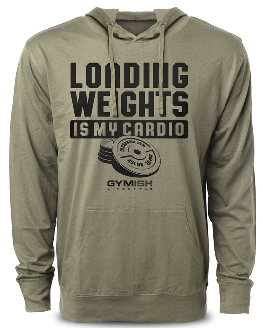 092. Loading Weights is My Cardio Workout Hoodie for Men