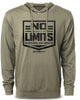 155. No Limits Funny Workout Gym Hoodie for Men